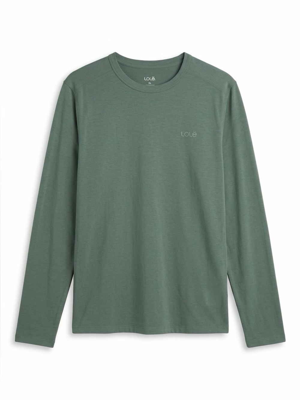 Lolë Men's Long-Sleeve Crewneck T-Shirt - Olive Green (Size XL)